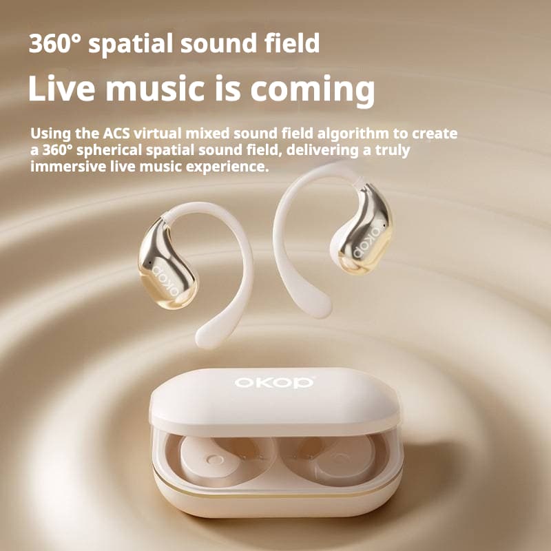 KP-217 Best-selling Open-Ear Bluetooth Headphones OWS Long Battery Life Sports-Ready Low-Latency Gaming Non-In-Ear Design In Stock Now