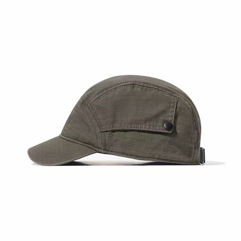 Korean Version Retro Functional Short-brimmed Baseball Cap, Stylish And Fashionable Outdoor Sports Baseball Cap, Distressed Washed Button Casual Hat