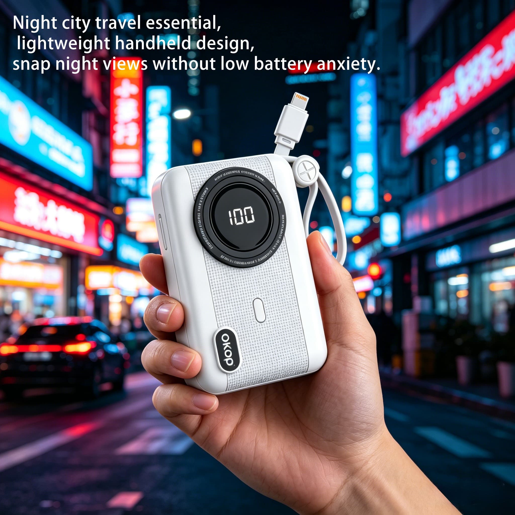 KP-719 Hot-selling 10,000mAh Power Bank 3C Certified Display Fast Charging Long Battery Life In Stock