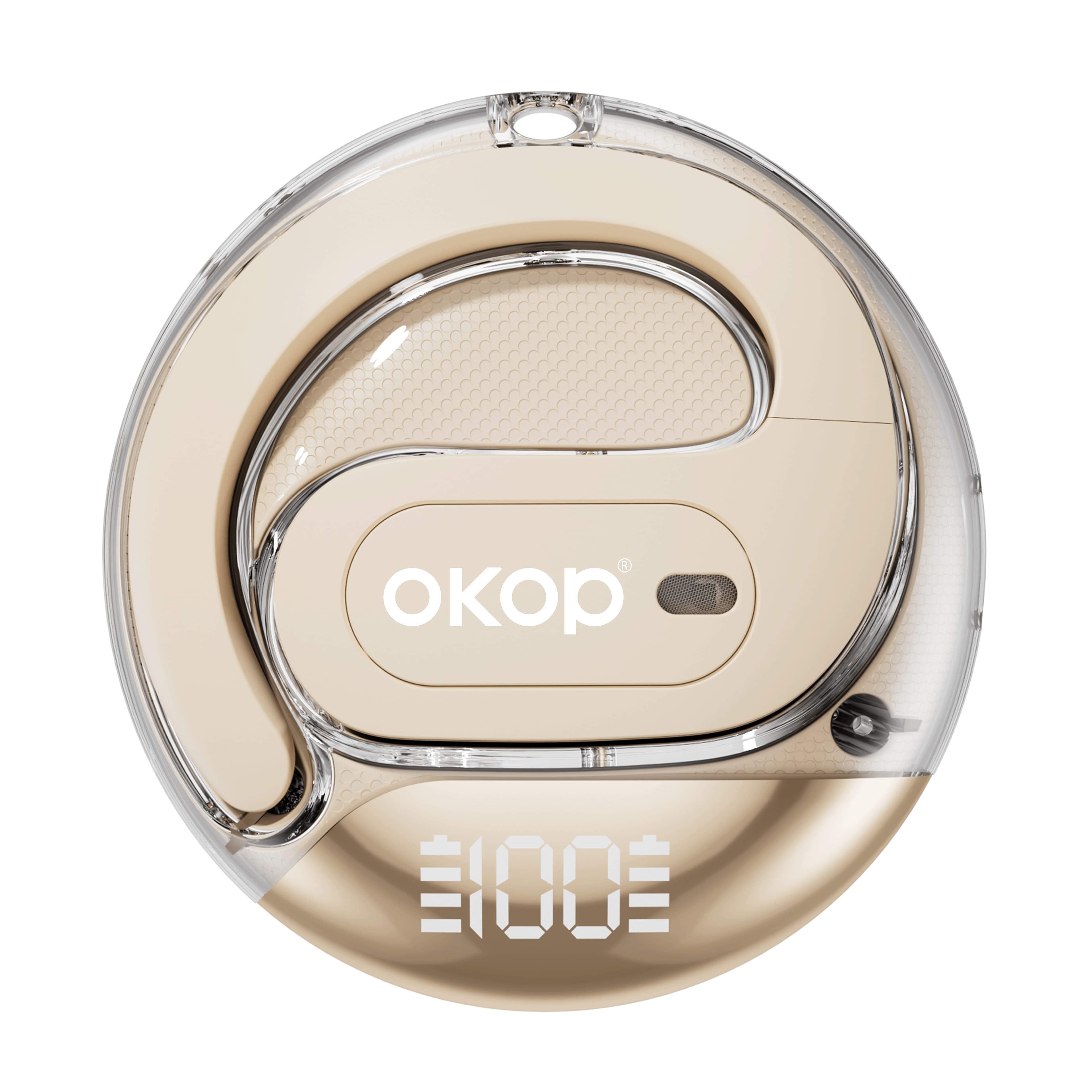 KP-207 Best-selling OWS Bluetooth Ear-hook Headphones Sports Model With Digital Display Noise Cancellation And Long Battery Life In Stock Now