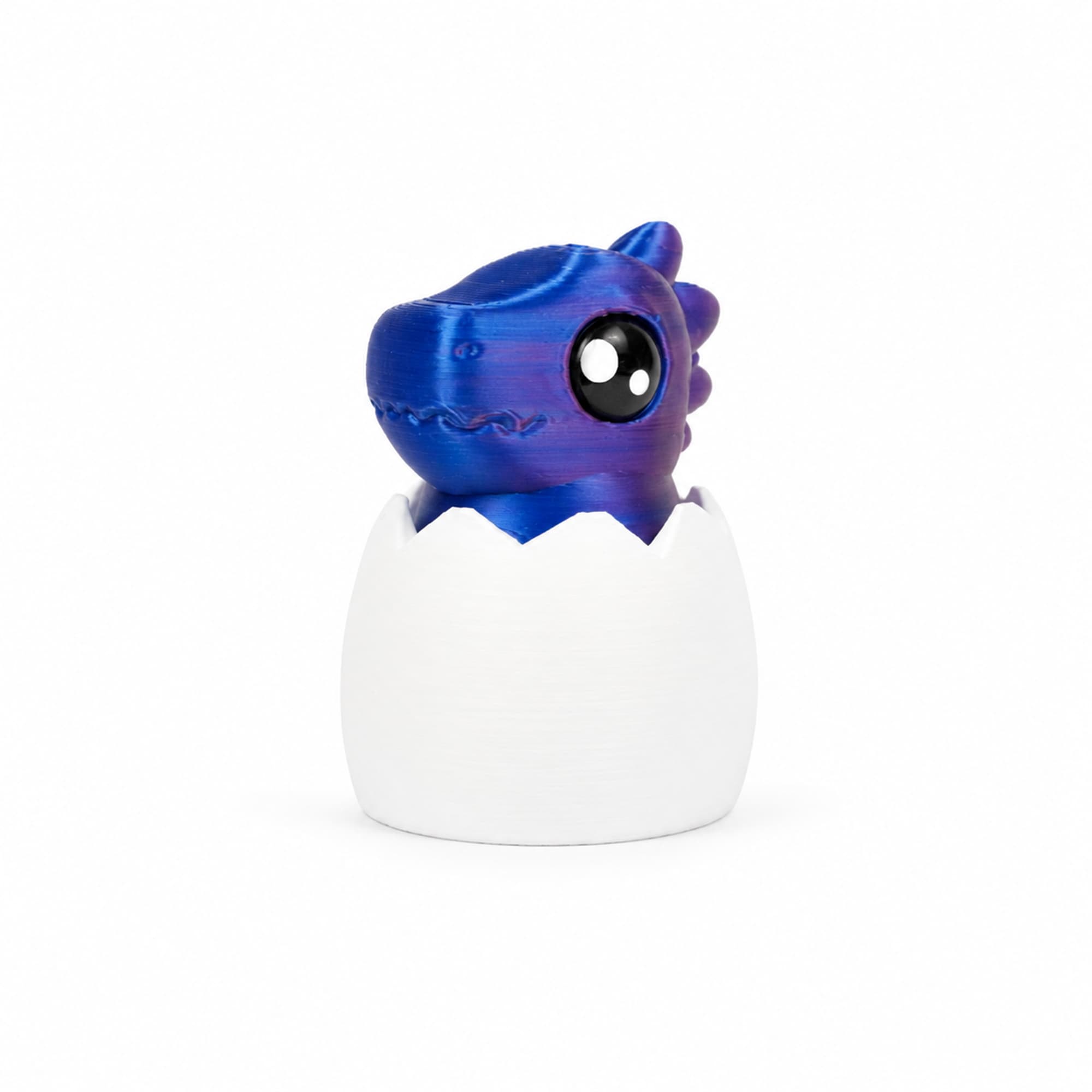 1PC 3D Printed Dinosaur Egg Fidget Figure, Cute Pressable Dino Hatchling Desk Toy, Mini Interactive Collectible Ornament, 3 Colors