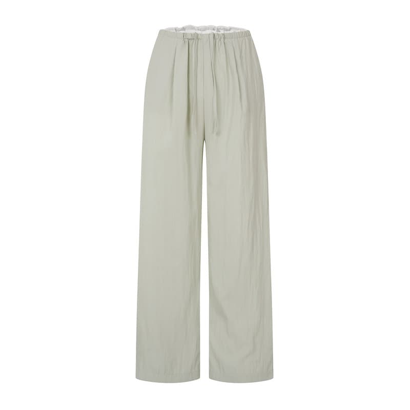 Loose Draping Wide-leg Pants For A Casual Slimming Look
