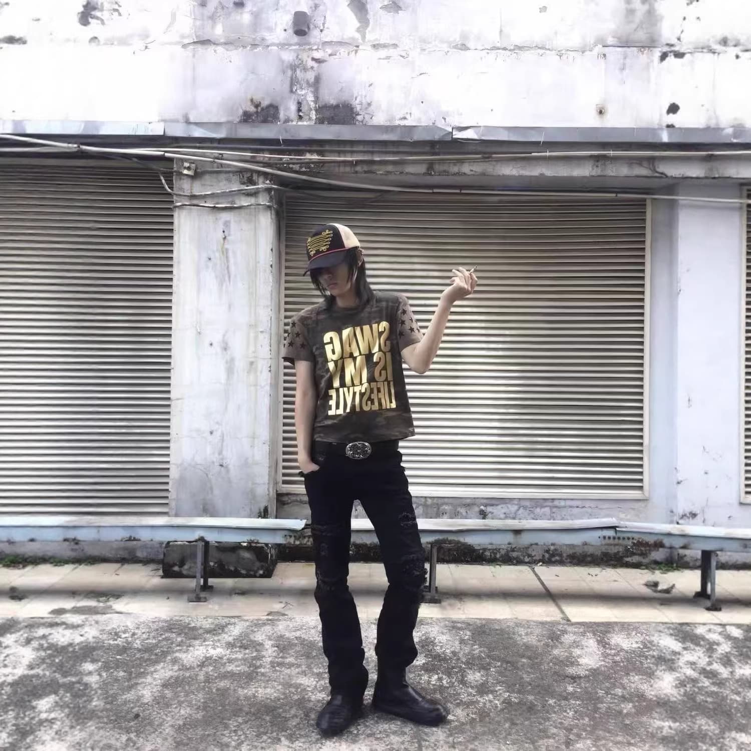 American-style Camouflage Short-sleeve For Men And Women