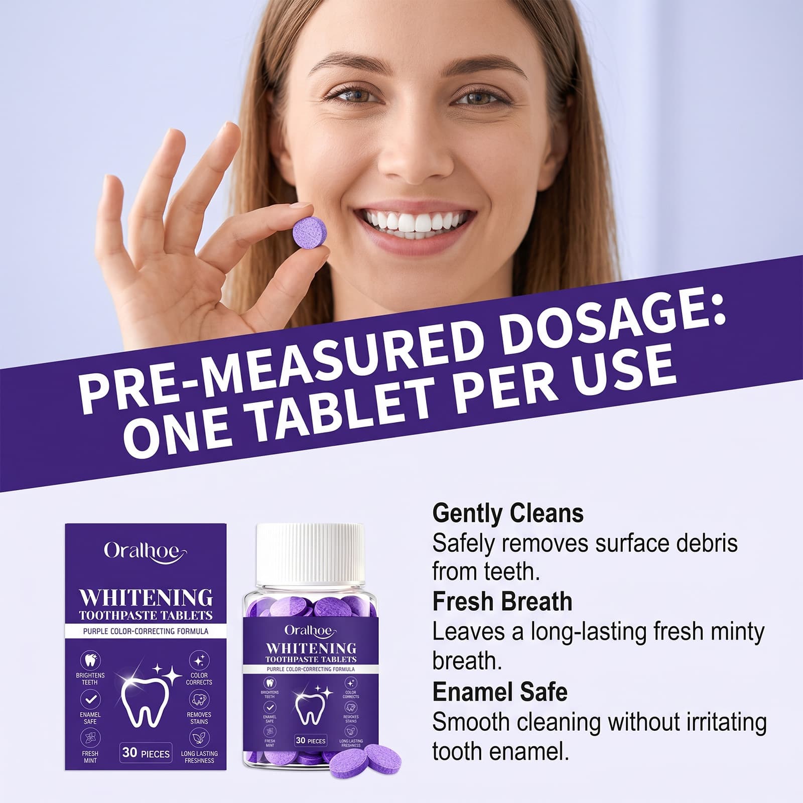 Portable Mouthwash And Dental Care Cleaning Tablets