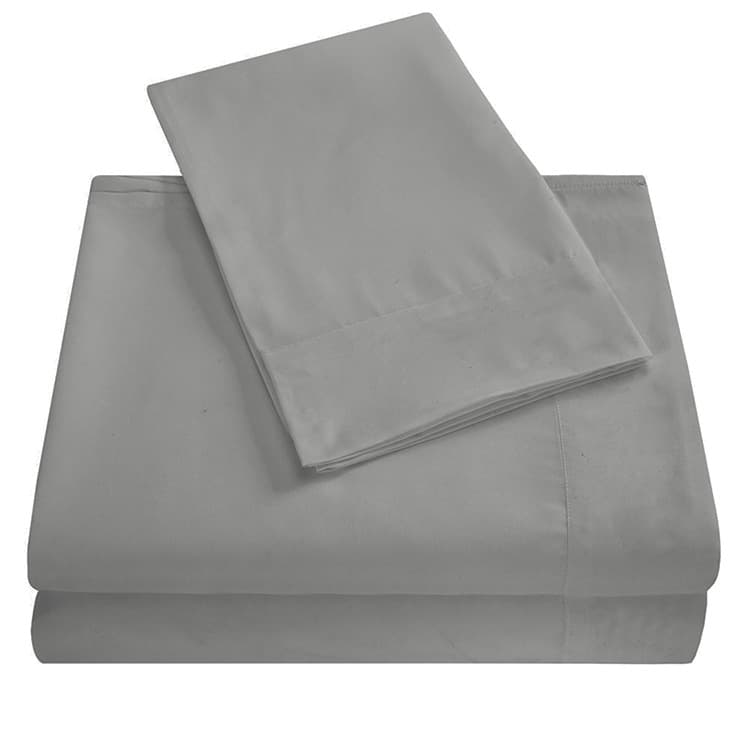 Simple Solid-Color Fitted Sheet Plus-Size Four-Piece Bedding Set