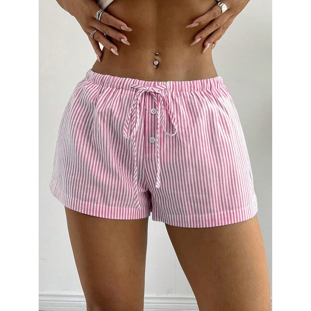 Womens Casual Solid-color Shorts Versatile And Easy To Match