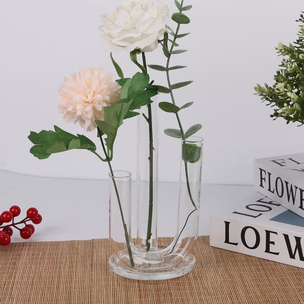 Ins Wind Simple And Luxurious Transparent Test Tube Glass Vase