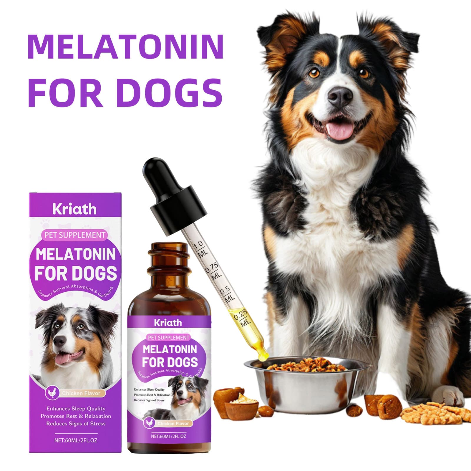 Kriath Dog Body Care Agent Gentle Formula For Comfortable Daily Care Of Pets' Body Drops