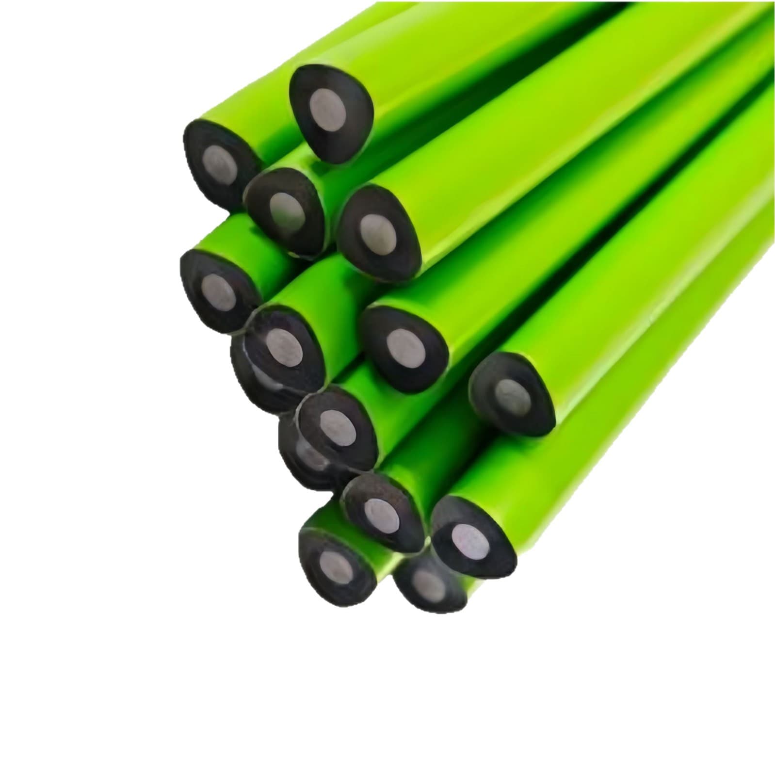 Triangular Hb Small Green Rod Black Wood Pencil Student Thick Lead Painting Sketch Kidsren's Writing Examination Pencil Wholesale